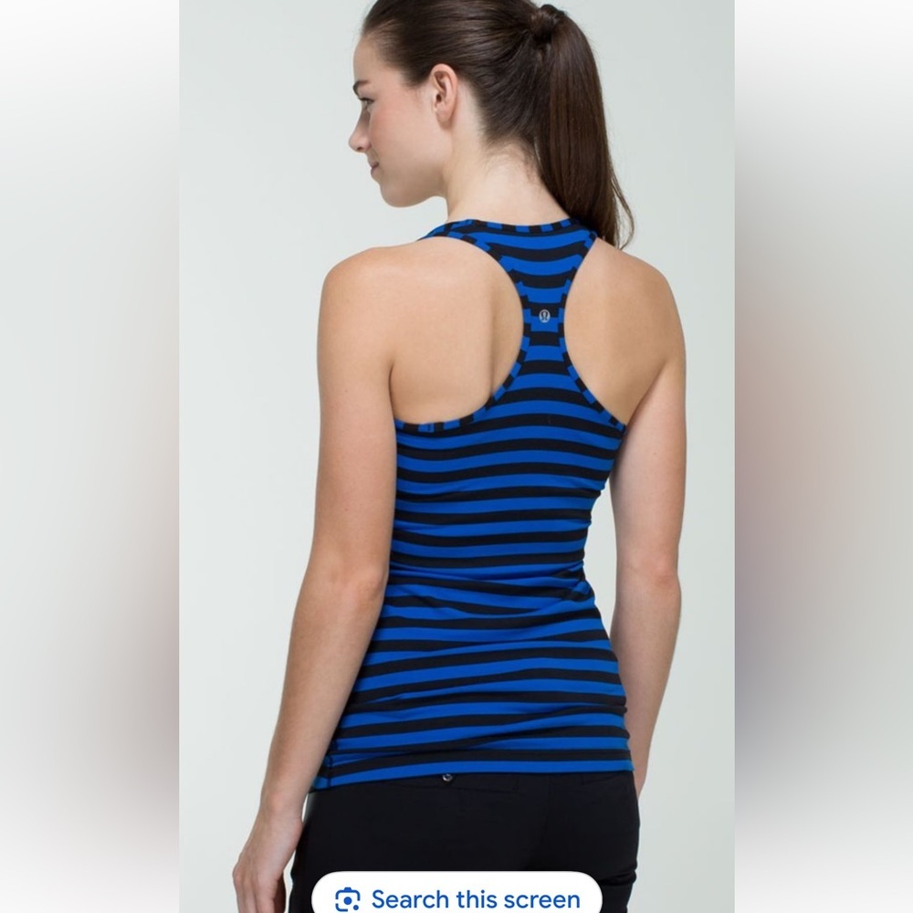 Lululemon Cool Racerback Apex Stripe Baroque Women's Tank Top Size 6